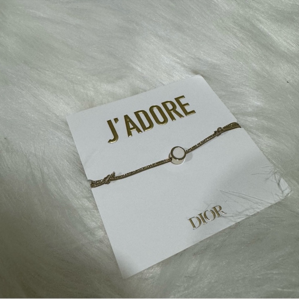 Dior J’adore e Adjustable Bracelet with Ceramic Charm